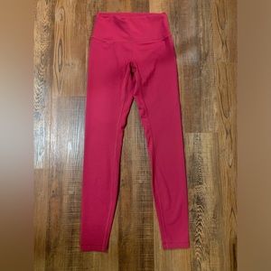 Pink Lululemon Leggings size 6, like new condition.
